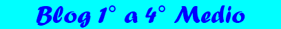Blog 1° a 4° Medio